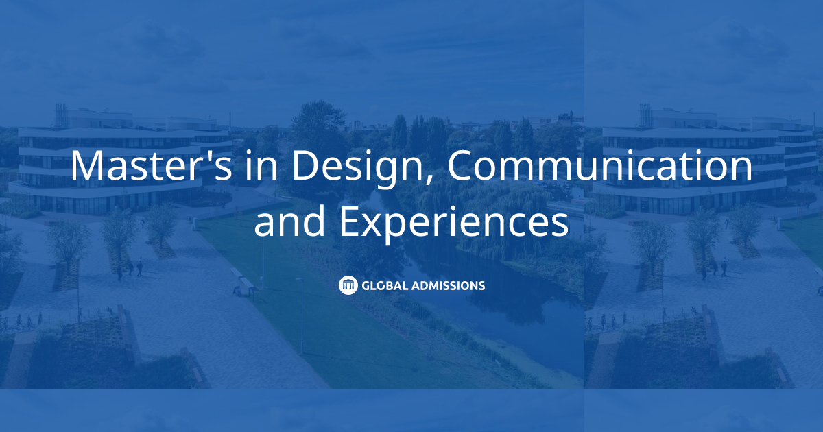Master's in Design, Communication and Experiences at University of